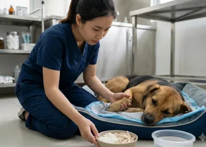 Chó bị tiêu chảy nên cho ăn gì và khi nào cần đưa đi khám?