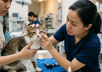Mèo bị chảy nước mắt một bên: Những nguyên nhân thường gặp