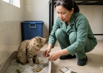 Mèo đi phân lỏng nhiều lần trong ngày: Những nguyên nhân thường gặp