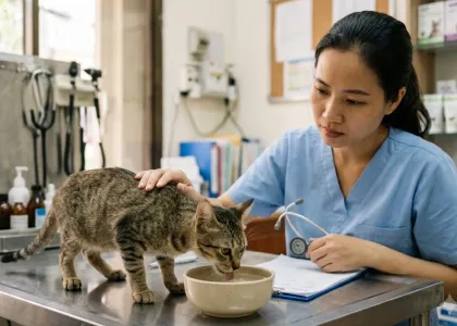 Mèo uống nước nhiều và đi tiểu nhiều có đáng lo không?