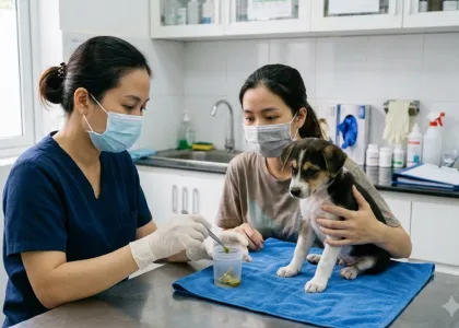 Phân chó có màu bất thường nói lên điều gì về sức khỏe?