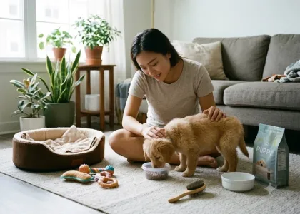 Hướng dẫn chăm sóc chó con trong những tháng đầu đời