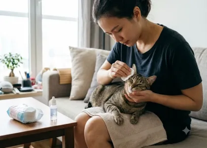Cách vệ sinh mắt cho chó mèo đúng cách tại nhà