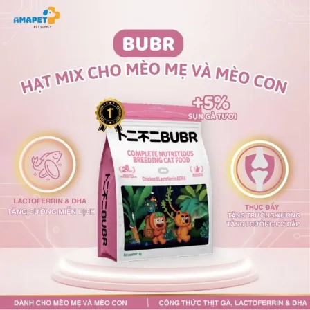 BUBR – Hạt Dinh Dưỡng Cho Mèo Mẹ &amp; Mèo Con