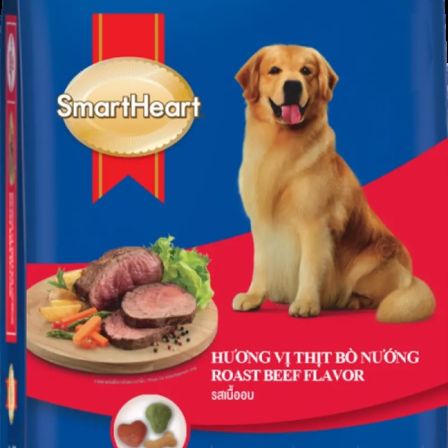 THỨC ĂN HẠT SMARTHEART DÀNH CHO CHÓ TRƯỞNG THÀNH GIỐNG VỪA VÀ LỚN (VỊ BÒ NƯỚNG)